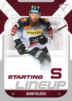 Adam Polasek Sparta Tipsport ELH 2022/23 SportZoo 2. serie Starting LINEUP #SL-08
